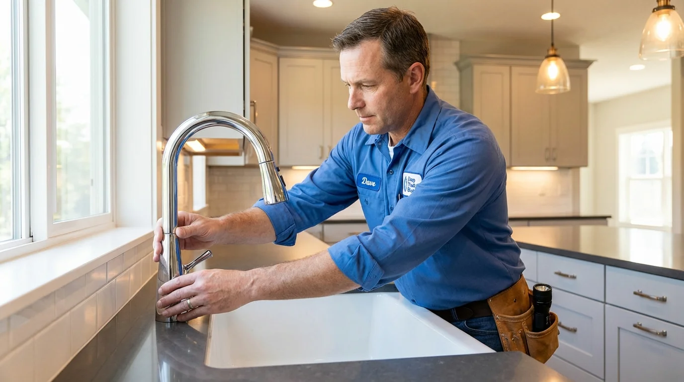 Kitchen faucet installation by Johns Plumbing LLC in Beulaville